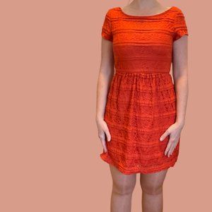 I.N. San Francisco | Size Small | Orange Lace Dress | Purchased at Dillard's